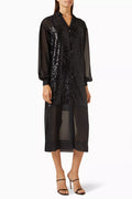 Lila Shirt Dress in Sequin