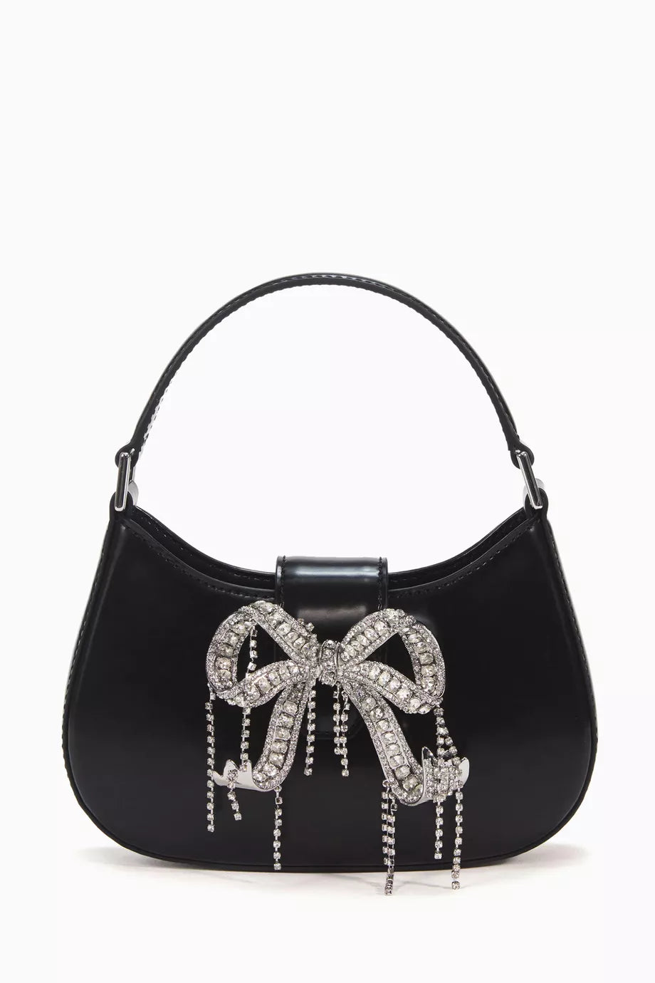 Crescent Bag in Glossy Leather