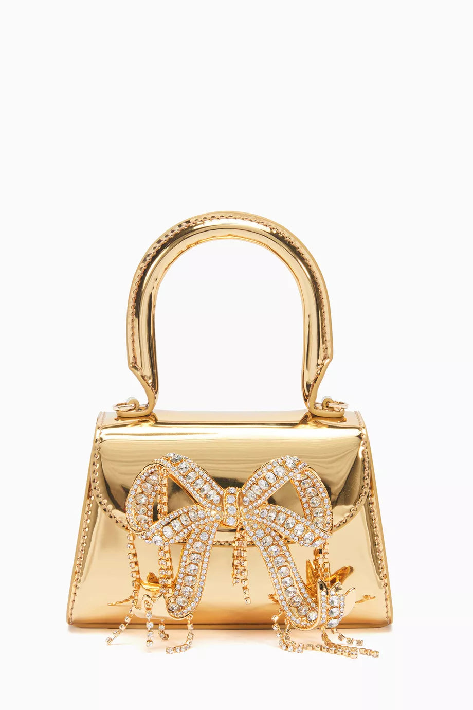 Micro Bow Bag in Leather