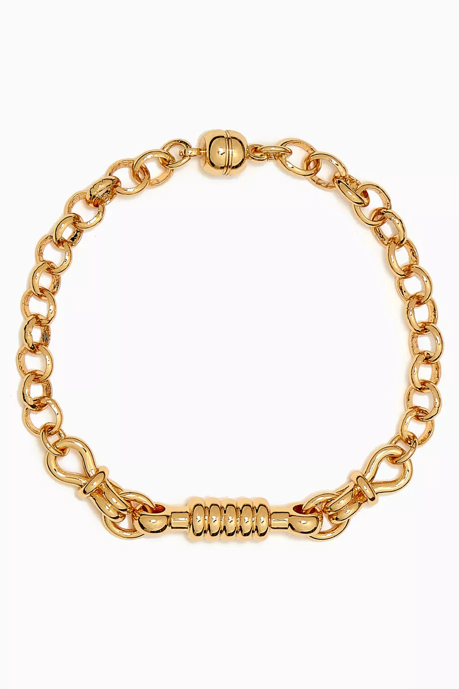 Horsebit Bracelet in Gold-plated Brass