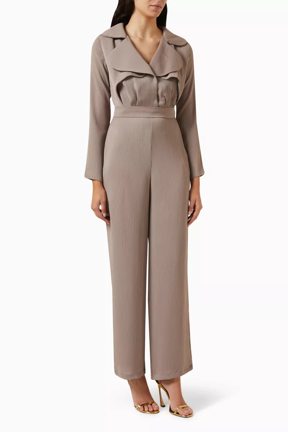 Fitted Waist Jumpsuit