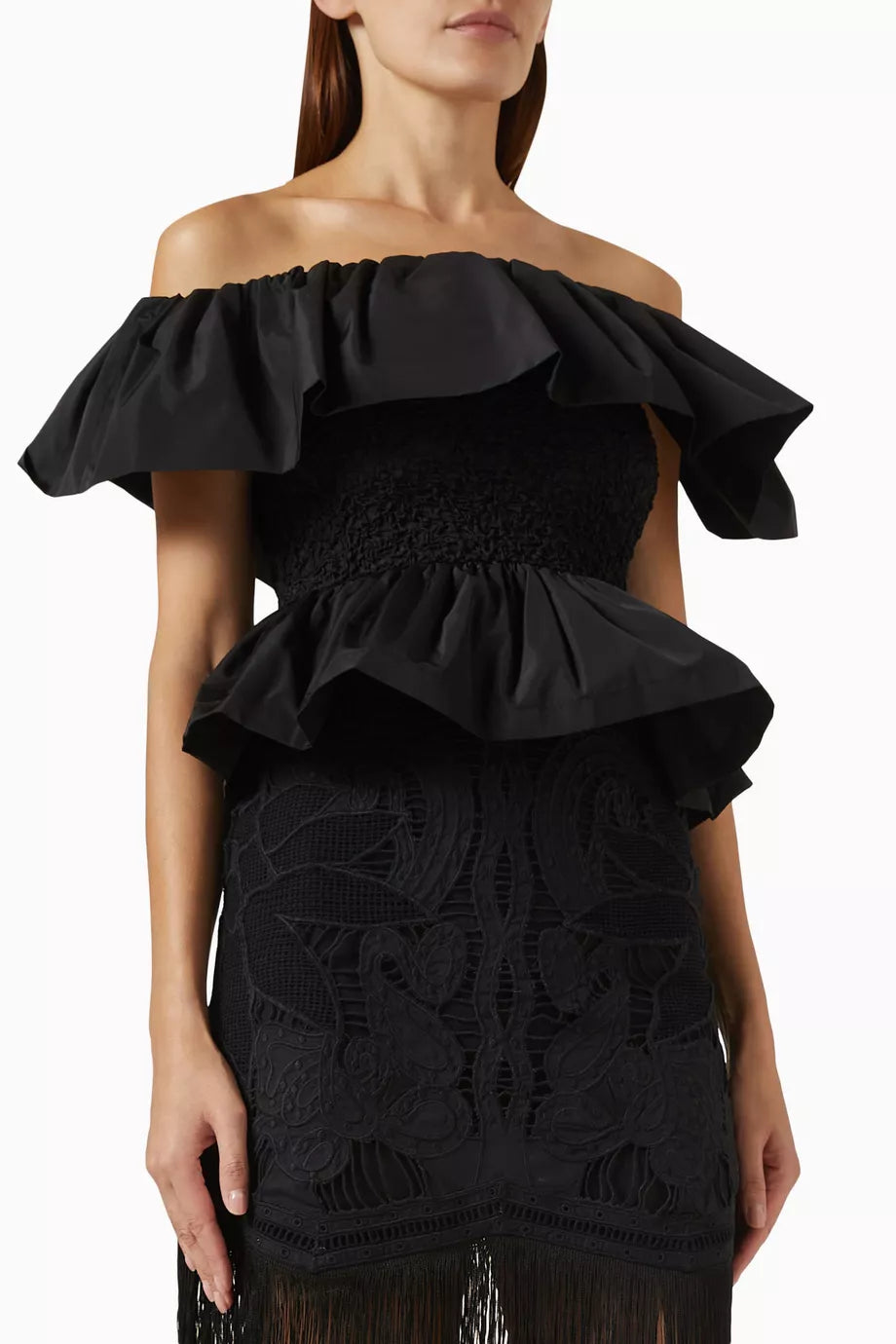 Diana Off-shoulder Top in Taffeta