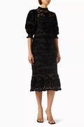 Evita Embroidered Lace Dress