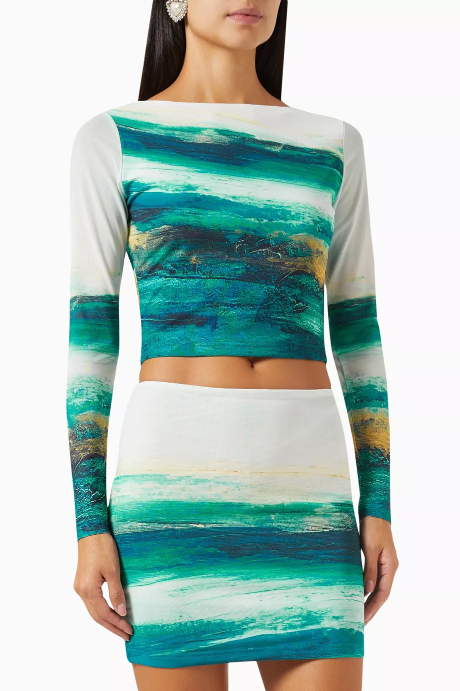 Cleo Mint Top & Skirt Set