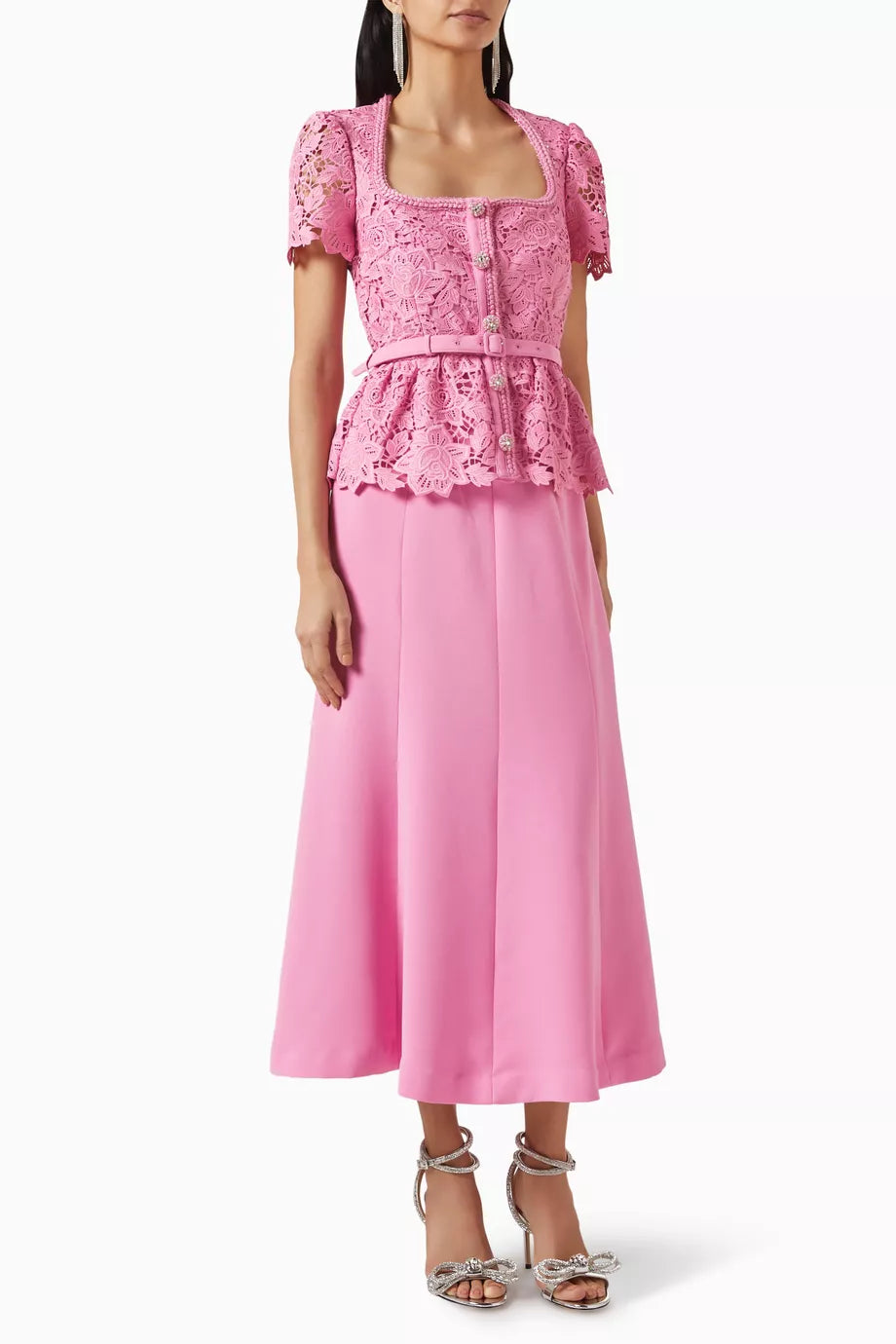 Midi Dress in Lace