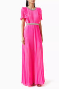 Diamante Maxi Dress in Chiffon