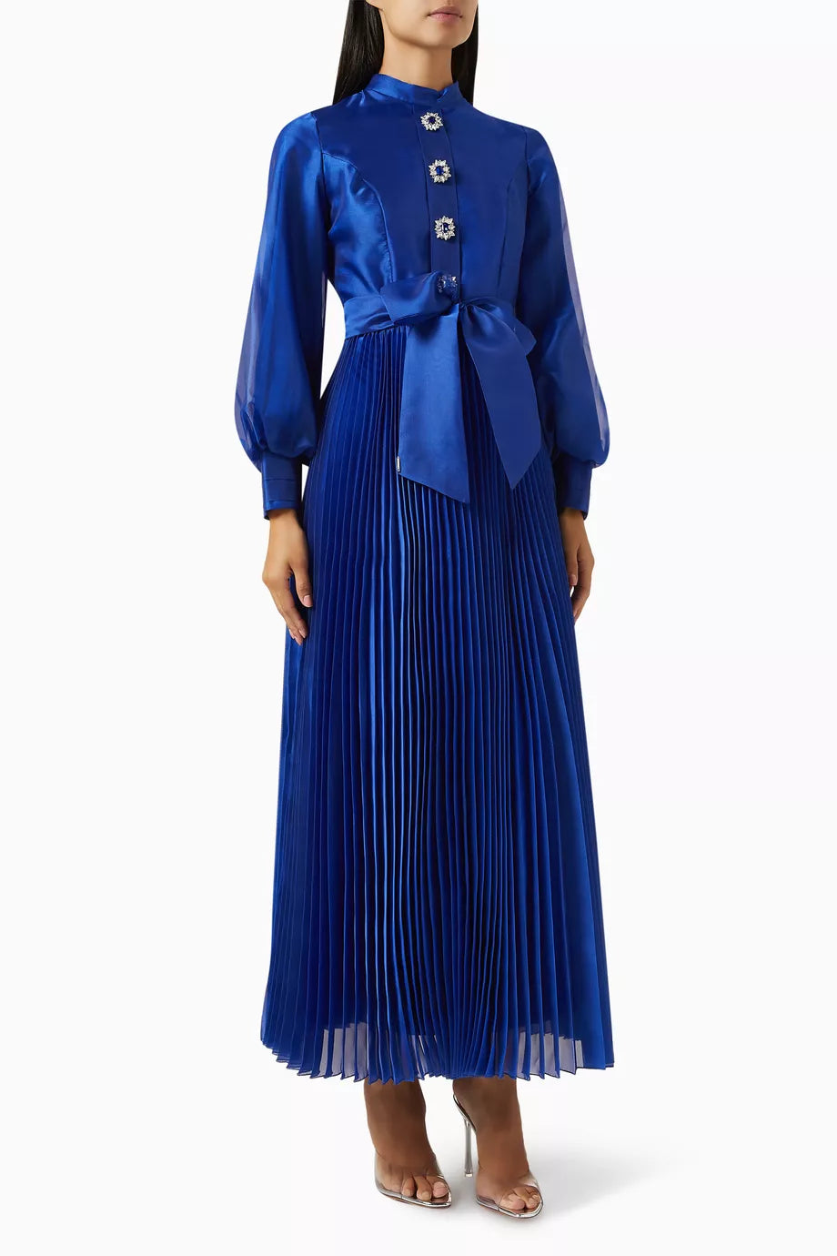 Latina Pleated Maxi Dress