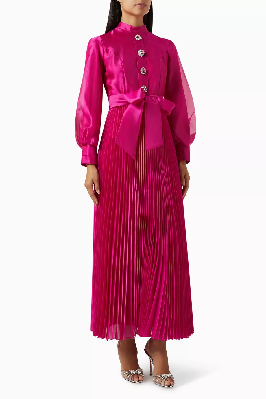 Latina Pleated Maxi Dress