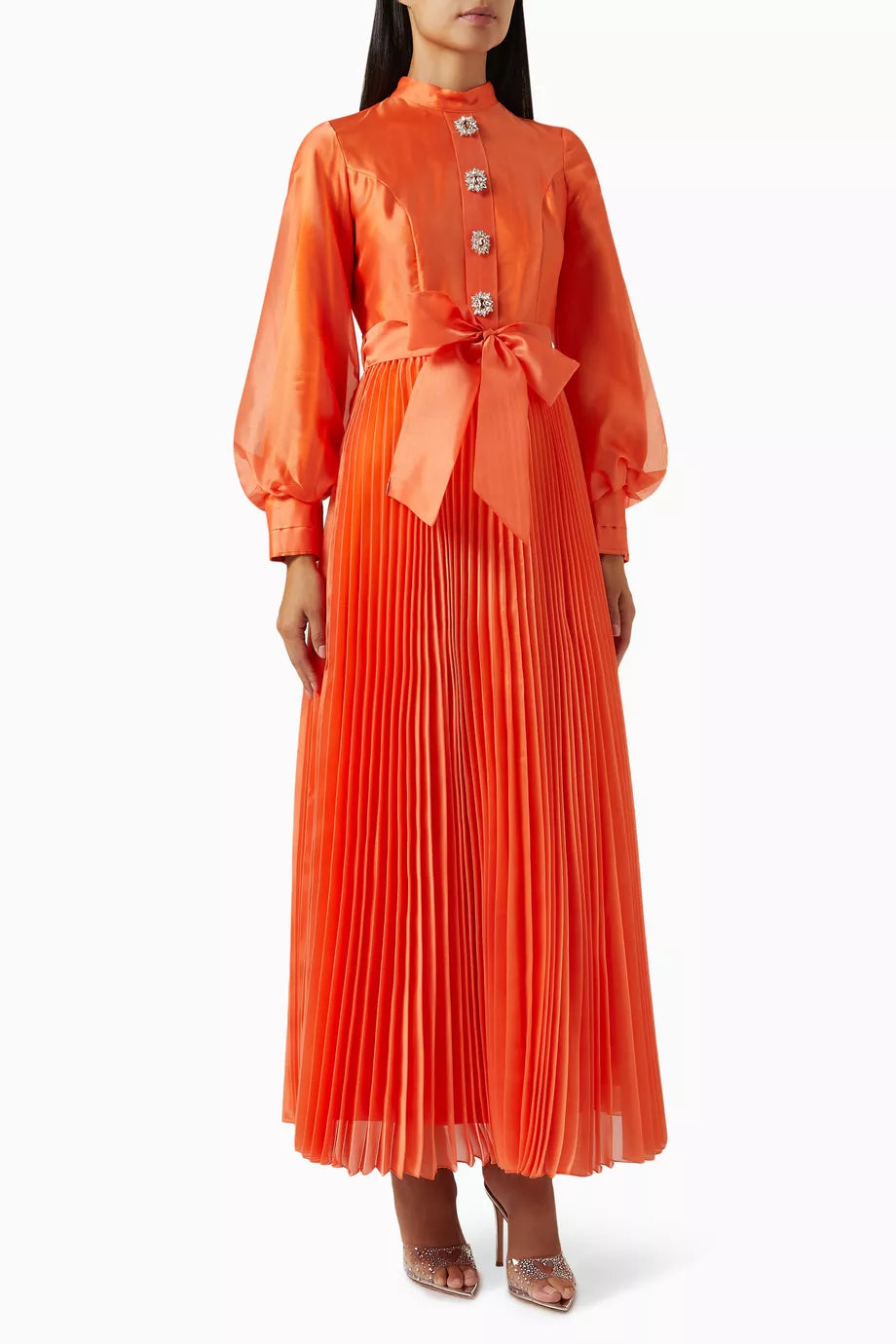 Latina Pleated Maxi Dress