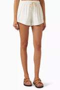 Atacama Drawstring Shorts in Linen Blend