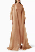 Draped Maxi Dress in Organza