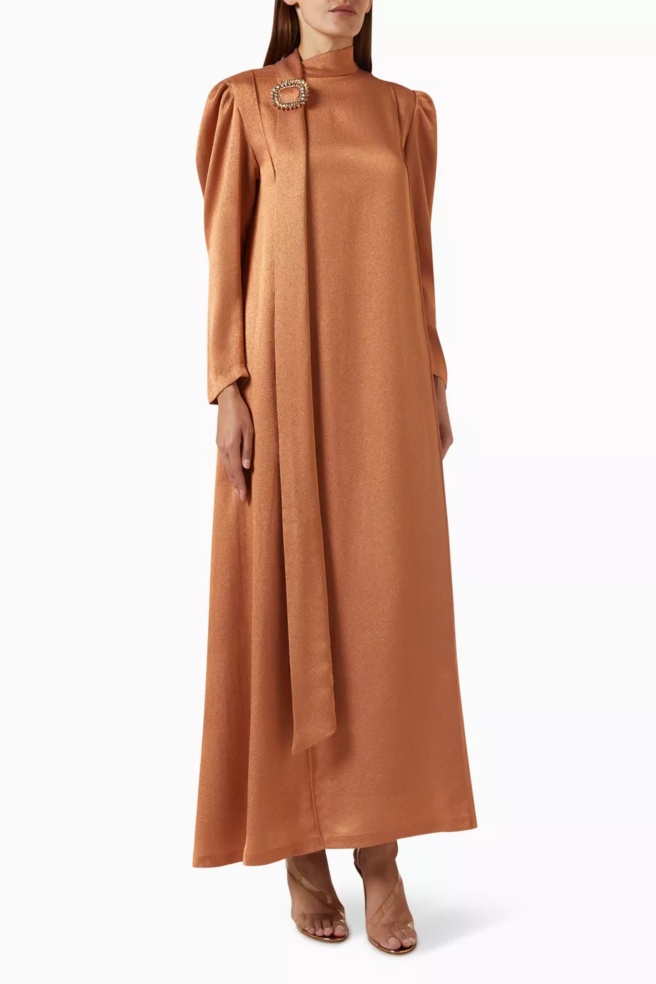 Embellished Maxi Dress in Silk
