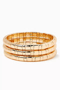 Gold Rush Bracelet in Metal, Set of 3
