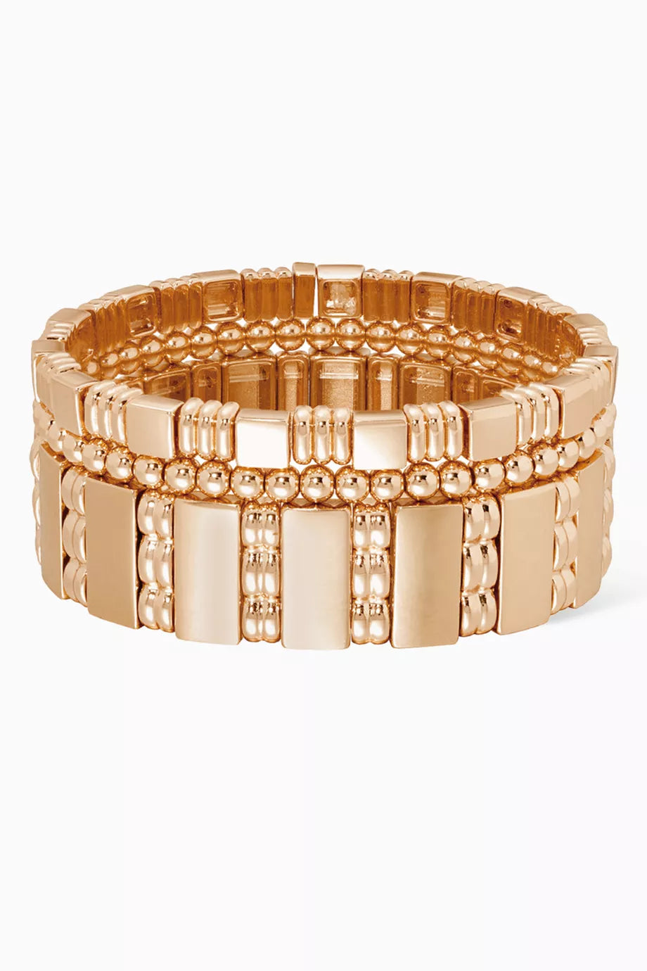 Golden Rule Bracelets in Metal, Set of 3