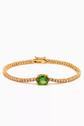 Emerald City Bracelet in Gold-plated Brass