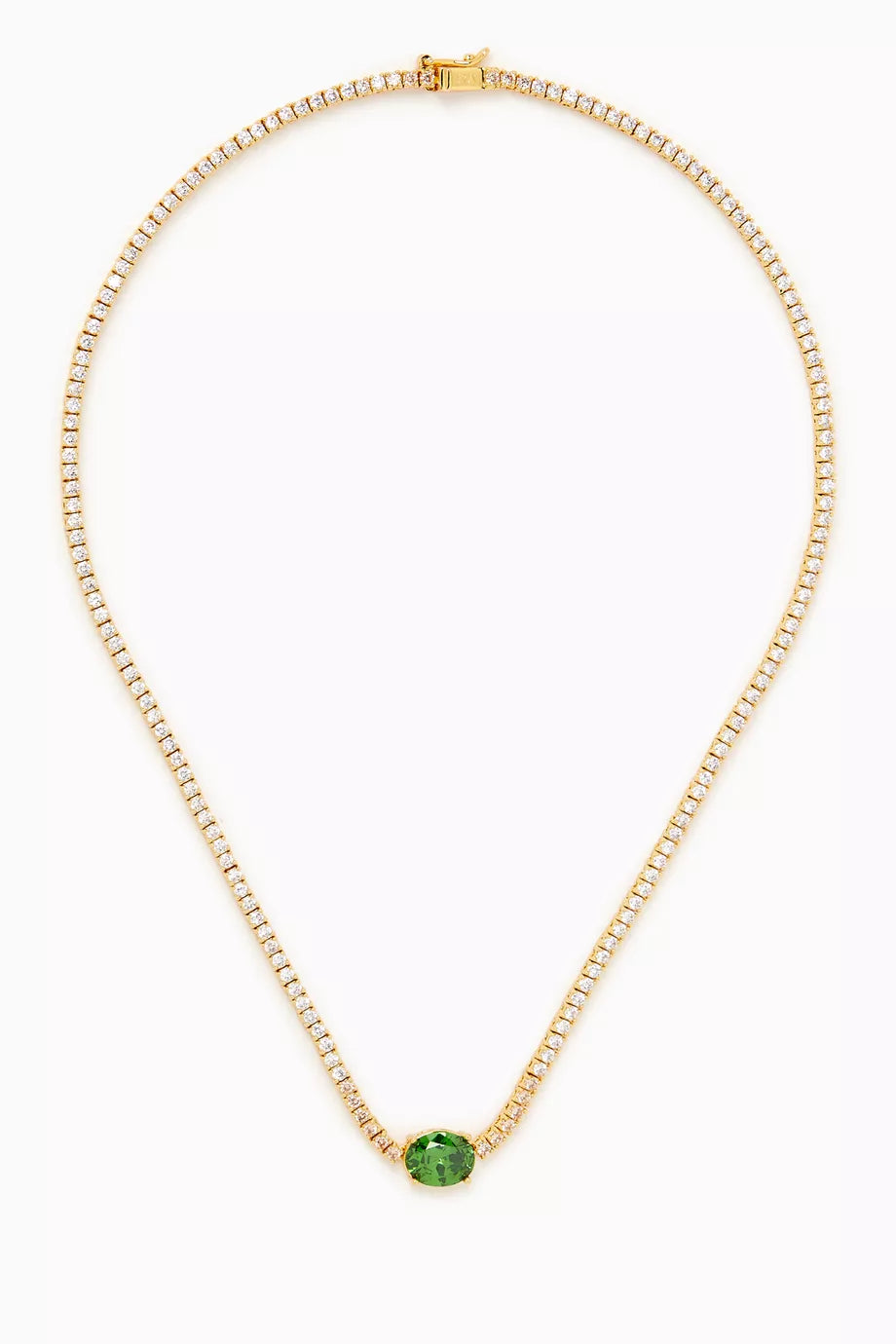 Emerald City Necklace in Gold-plated Brass