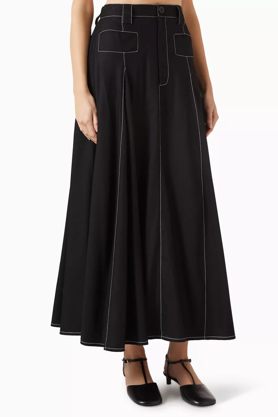 A-line Pants in Terry-rayon