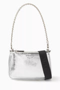 Mini Crossbody Bag in Laminated Leather