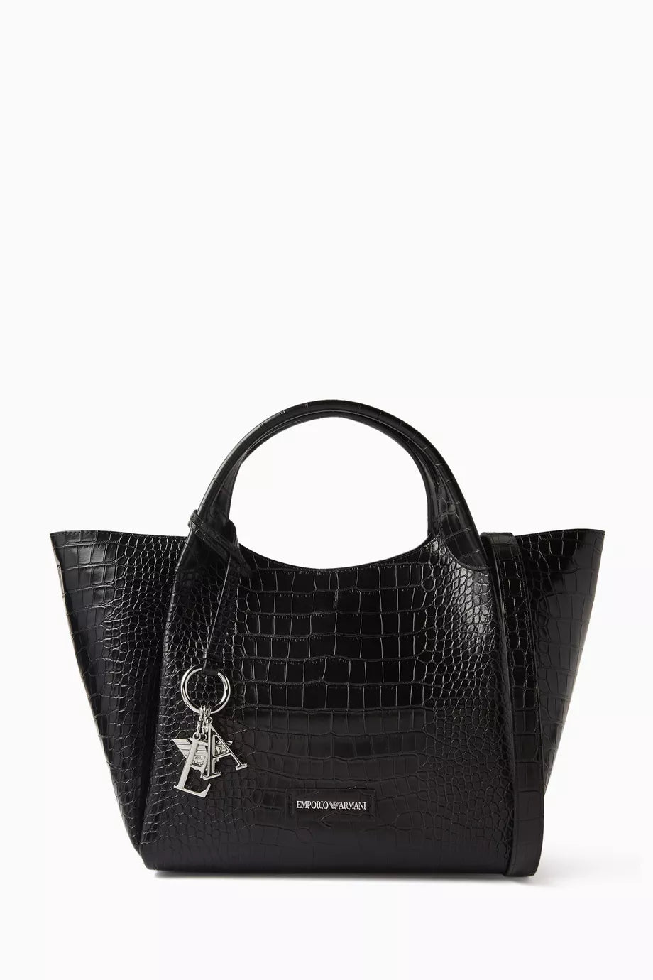 Logo Tote Bag in Leather