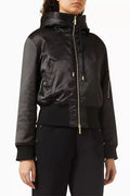 Hooded Bomber Jacket in Nylon