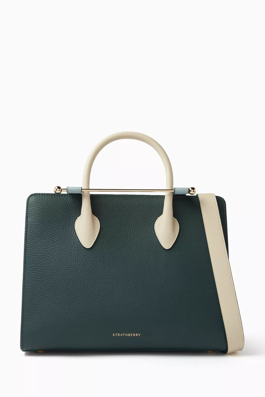 Midi Tote Bag in Leather