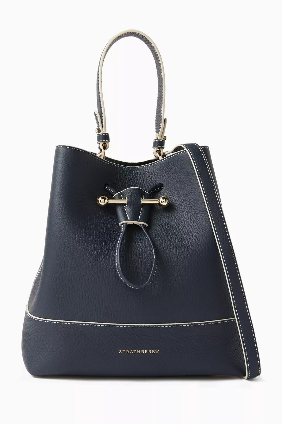 Midi Lana Osette Bucket Bag in Leather