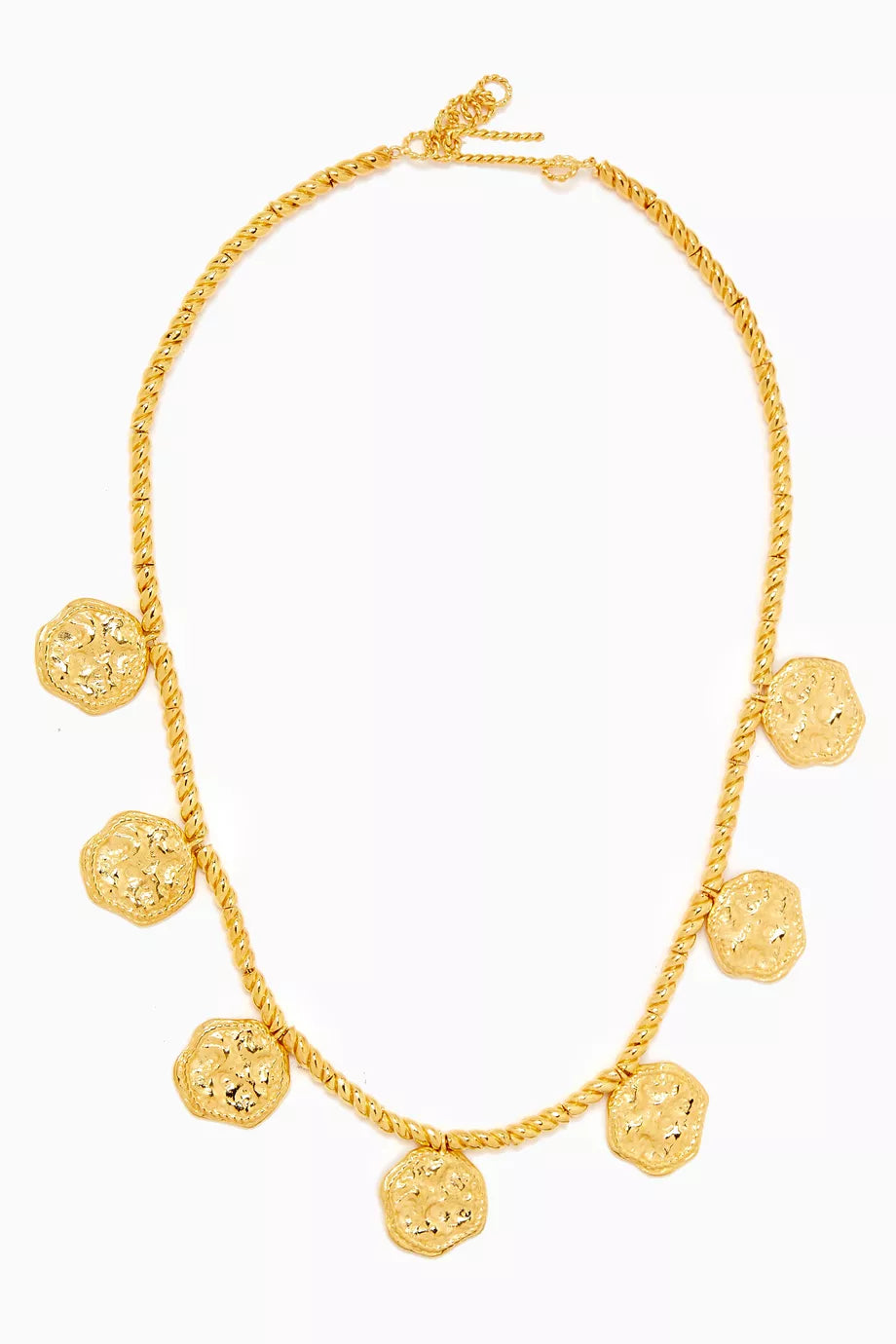 Feminine Waves Necklace in 18kt Gold-plated Brass