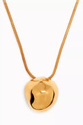 Mini Gemela Pendant in 22kt Gold-plated Bronze