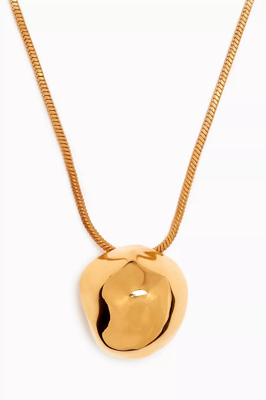 Mini Gemela Pendant in 22kt Gold-plated Bronze
