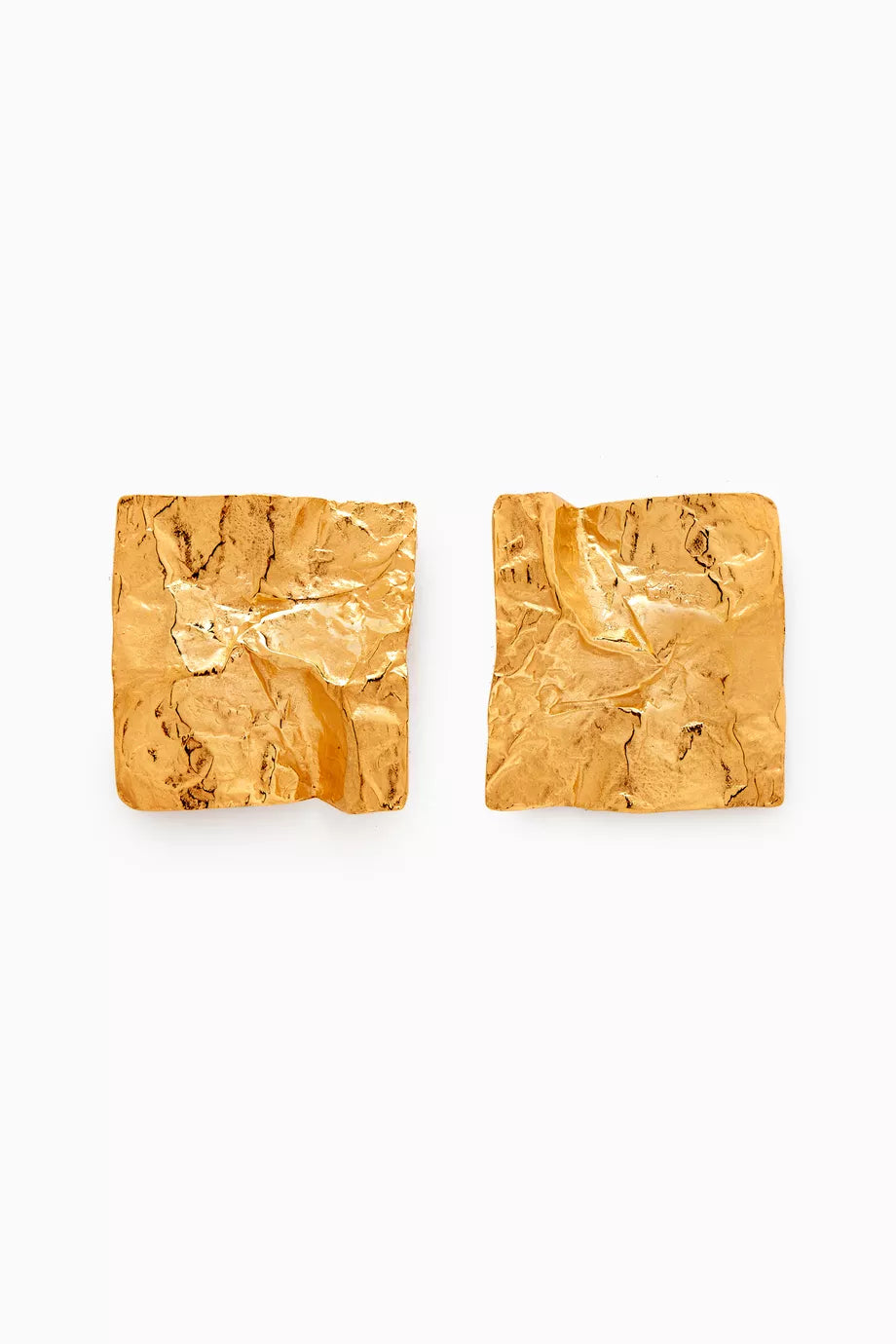 Mini Sierra Stud Earrings in 22kt Gold-plated Bronze