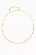 Discs Chain Necklace in Gold-vermeil