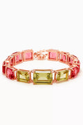 Chunky Emerald-cut Bracelet in Gold-vermeil