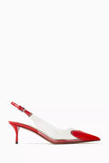 Heart 55 Slingback Pumps in Patent Leather