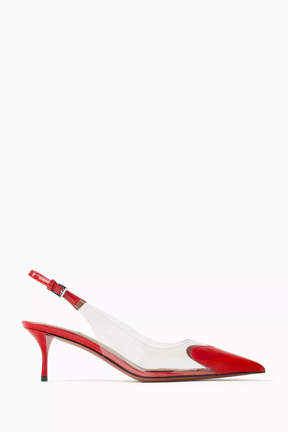 Heart 55 Slingback Pumps in Patent Leather