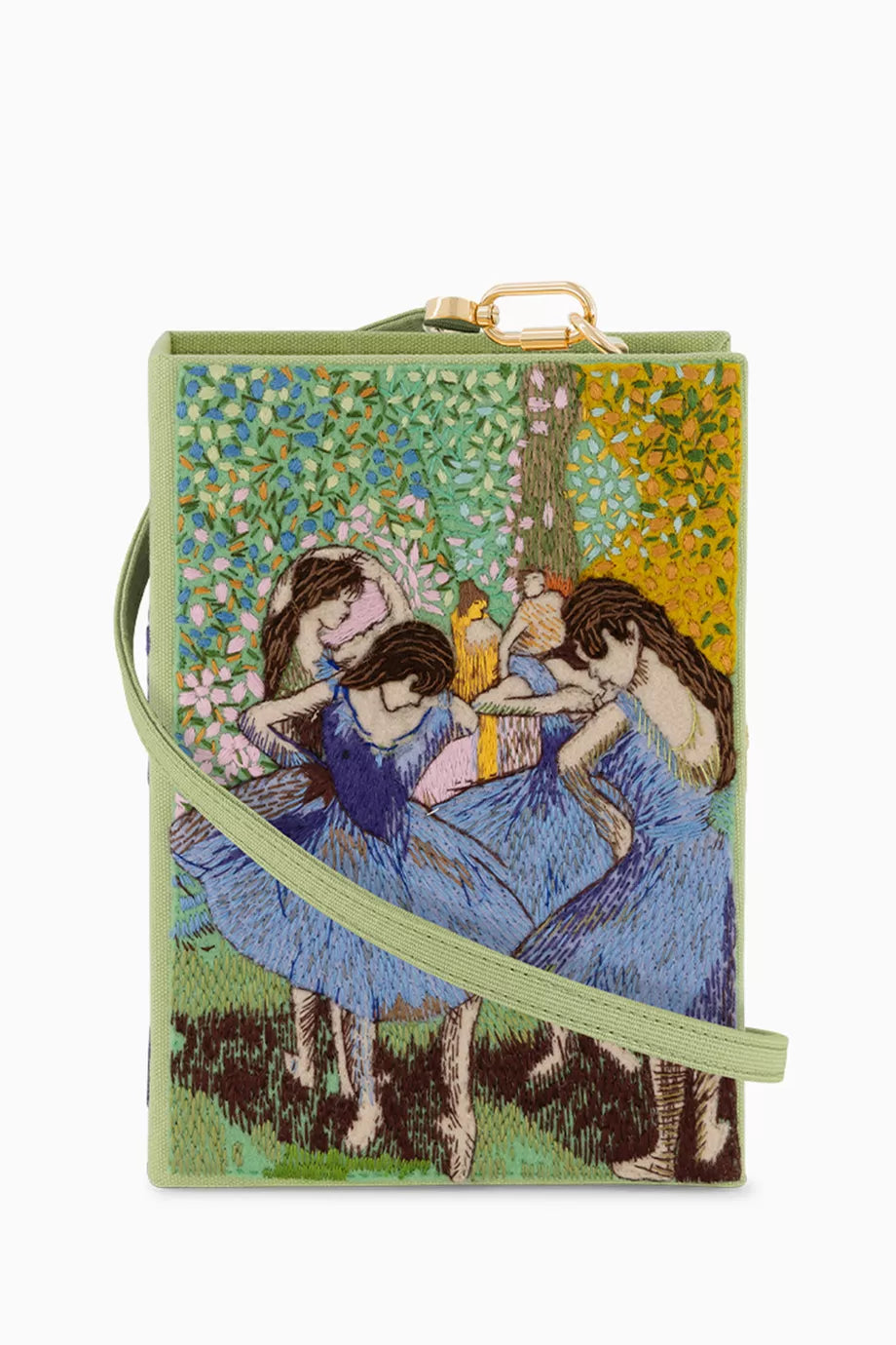 Blue Ballerinas Degas Clutch in Felt