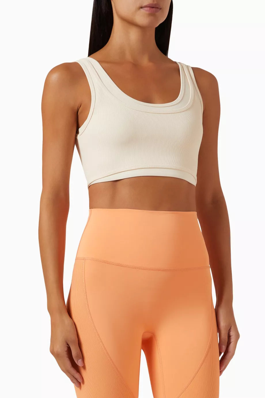 Parallel Tank Sports Bra in Stretch Nylon