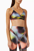 Cyper Blur-print Sports Bra
