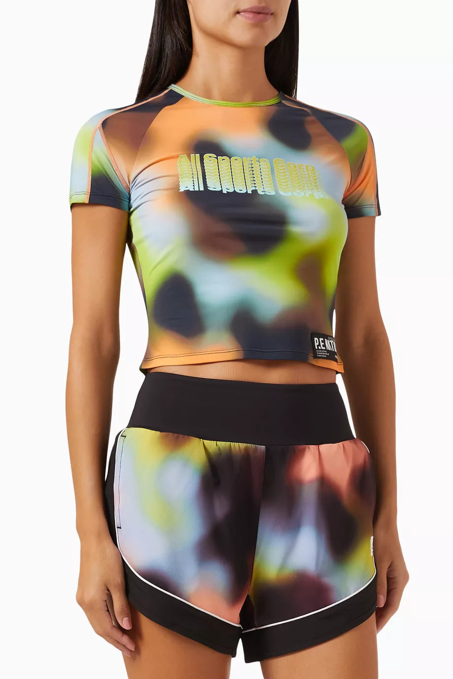 Cyper Blur-print T-shirt