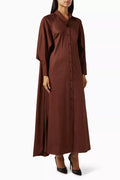 Cape Shirt Maxi Dress in Cotton