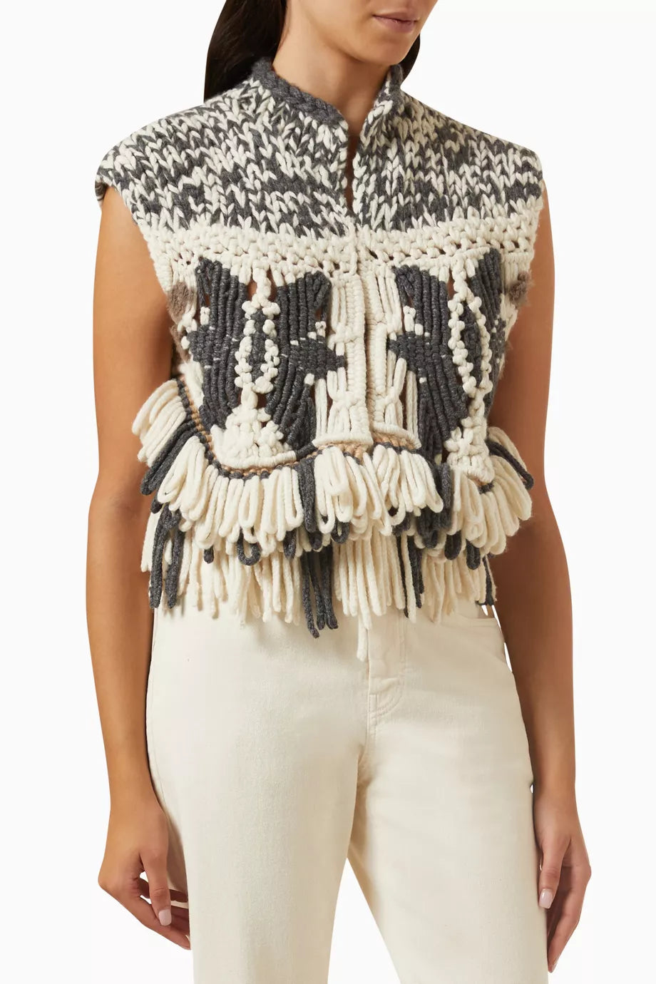 Embroidered-design Sweater in Cashmere