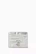 Hanne Avenue Wallet with JC Emblem in Metallic Nappa