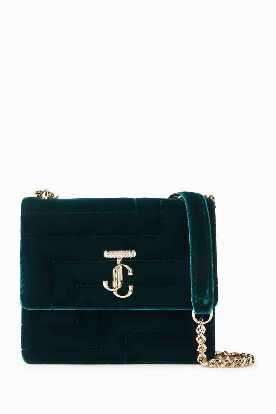 Avenue Quad Bag with JC Emblem in Velvet