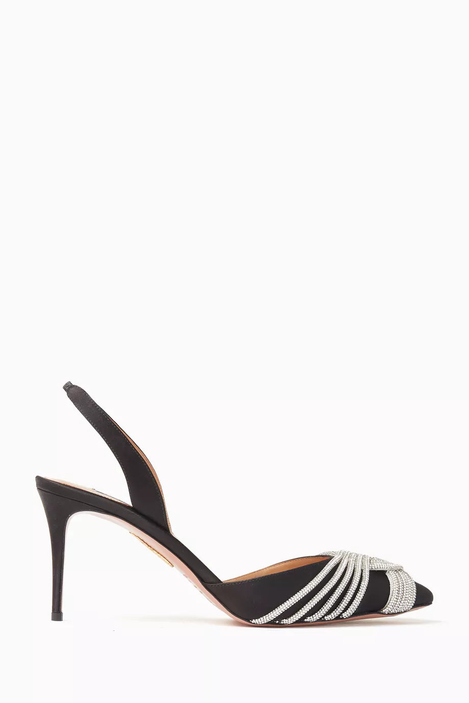 Gatsby 75 Slingback Pumps in Satin