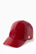 Logo Patch Baseball Cap in Vinyl-cotton