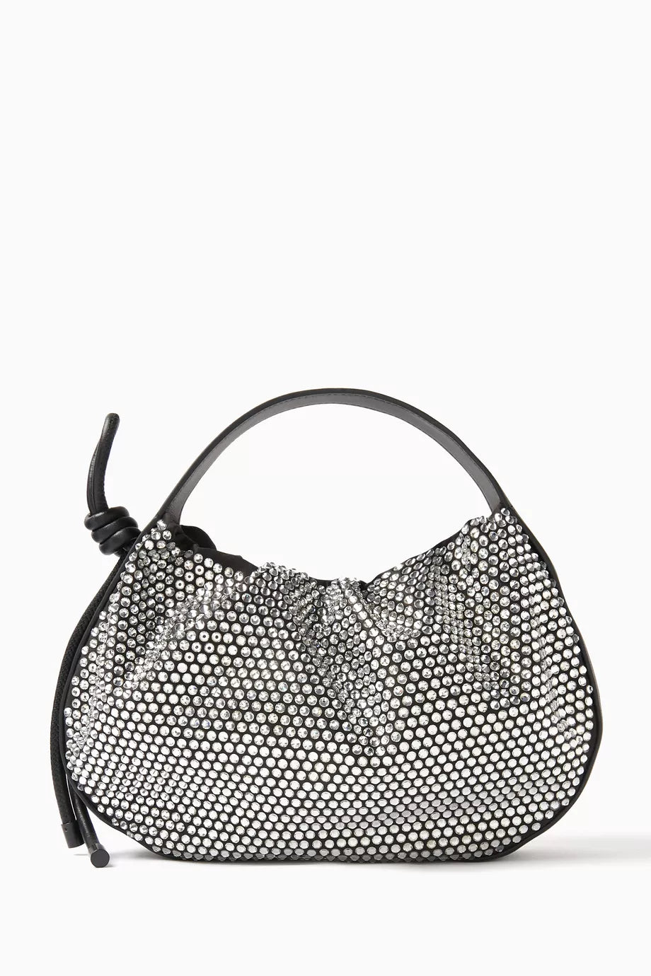 Mini Origami Crystal-embellished Bag in Leather