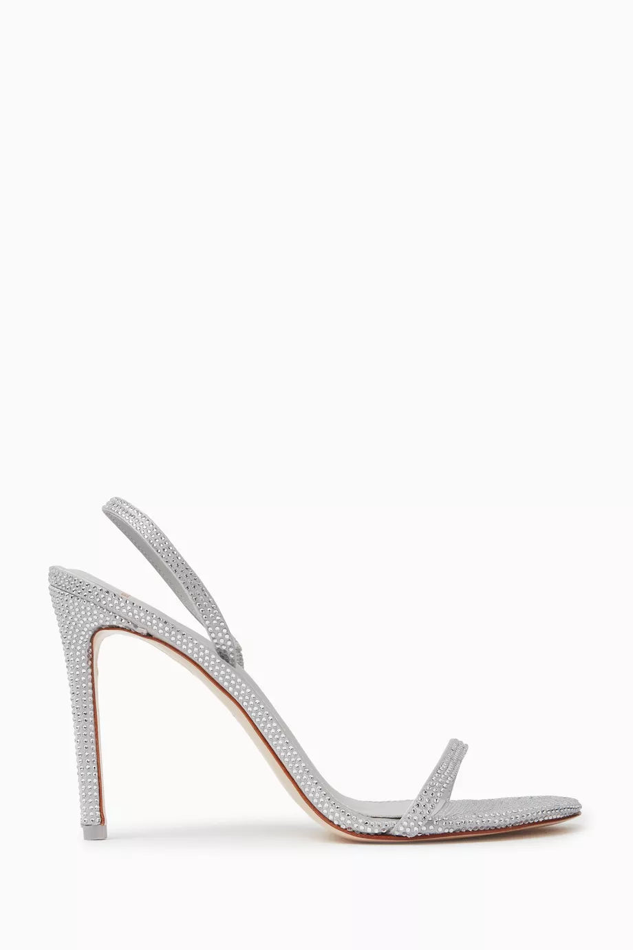 Luciana 100 Crystal Sandals in Satin