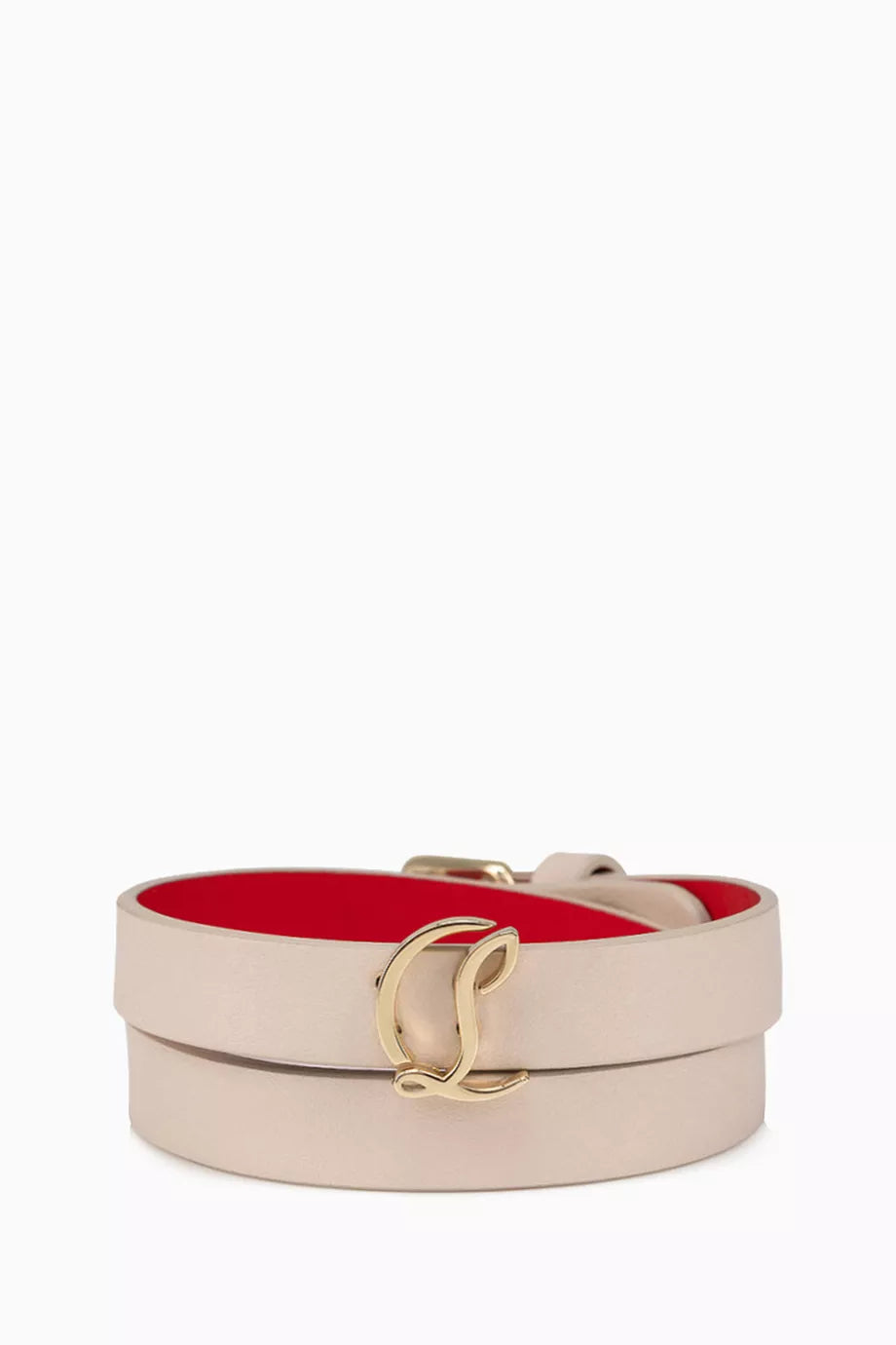 CL Logo Double Bracelet in Calfskin