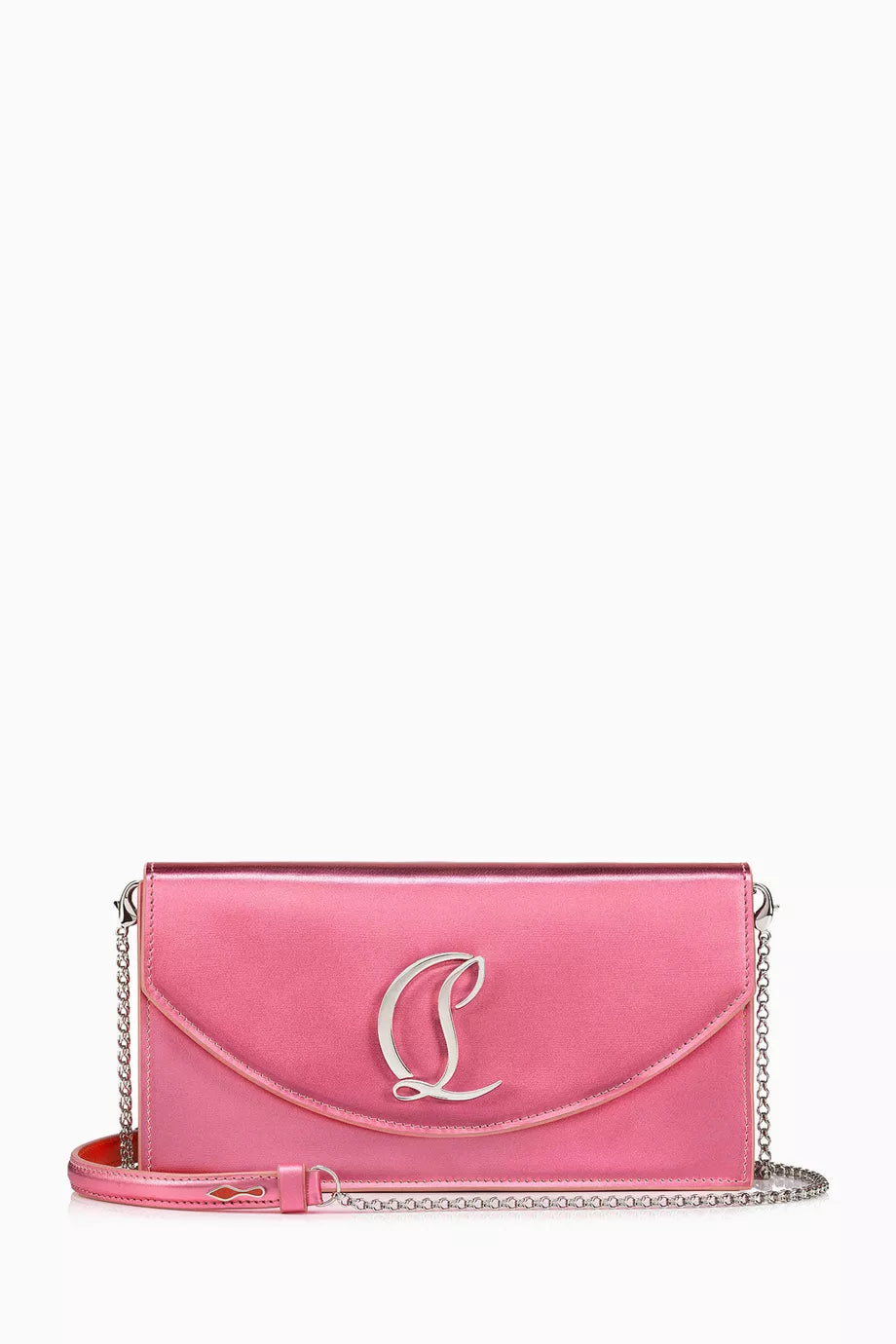 Loubi54 Clutch Bag in Satin
