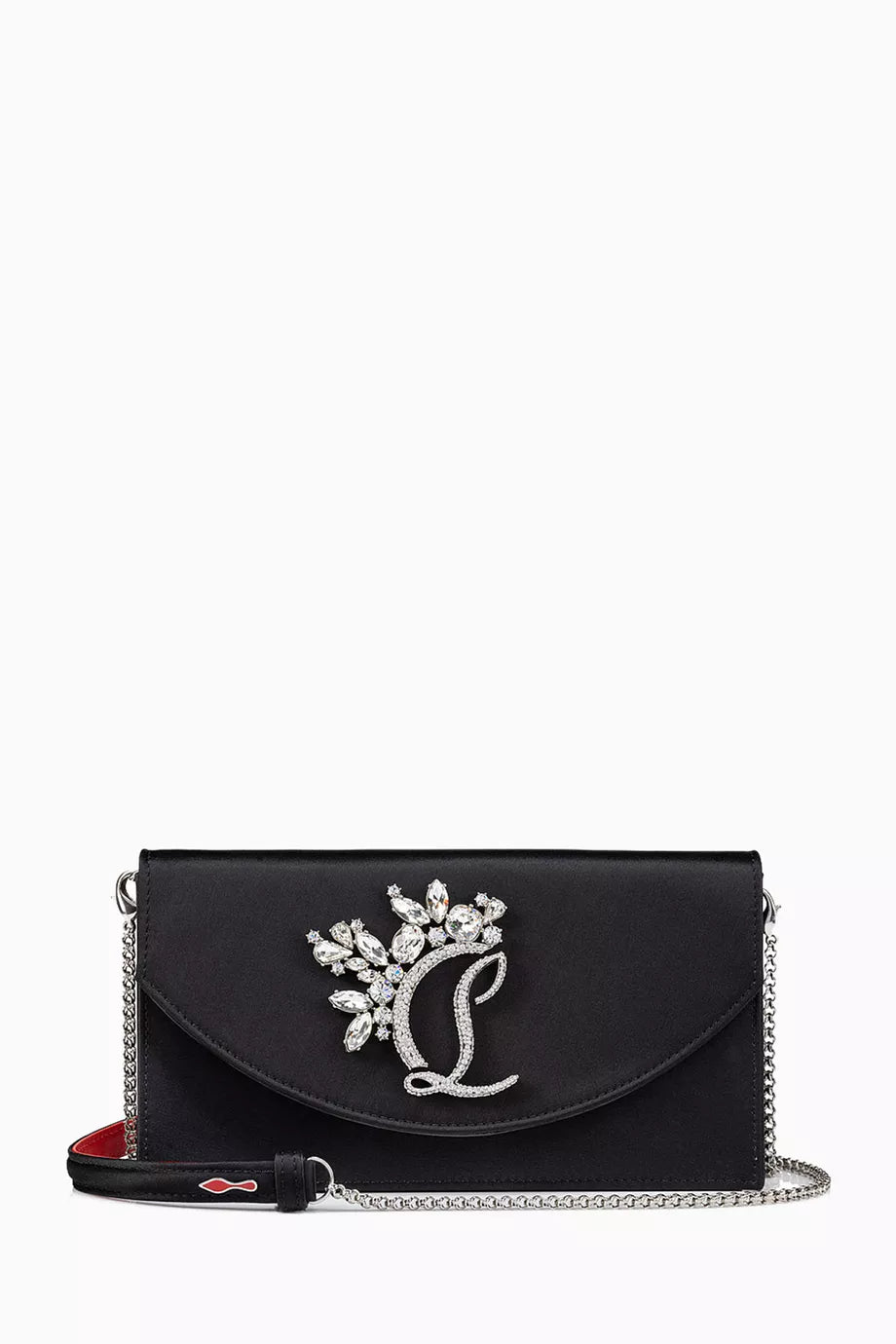 Loubi54 Clutch Bag in Satin