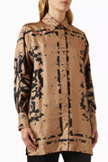 Luigia Printed Shirt in Silk-twill